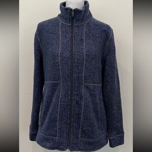 Talbots Blue Herringbone Jacket